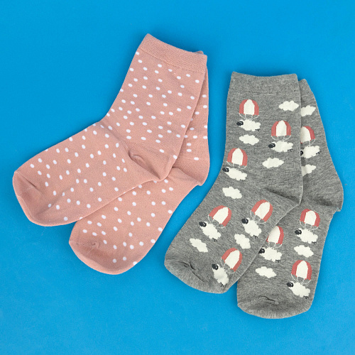 Носки "Овечки и парашют" (2 пары)