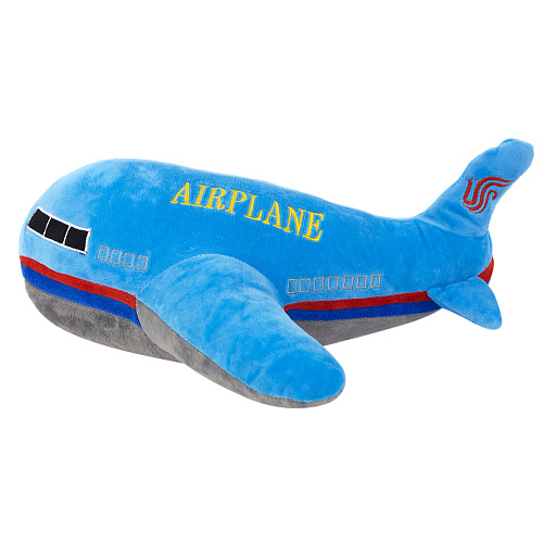 Игрушка-подушка "Самолет" (синий) 40см