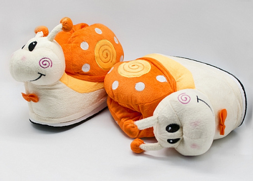 Тапочки "Snails" (оранжевые)