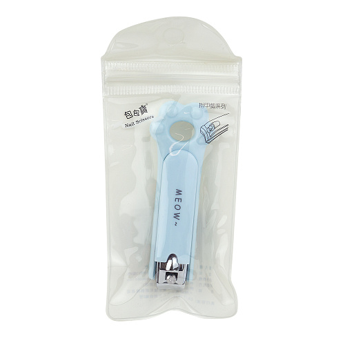 Клиппер для ногтей "Коготки" голубой