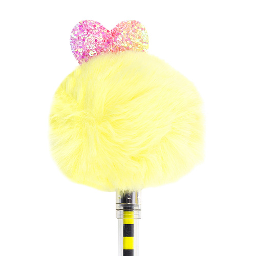 Ручка "Pom Pom" (желтая с сердечком)