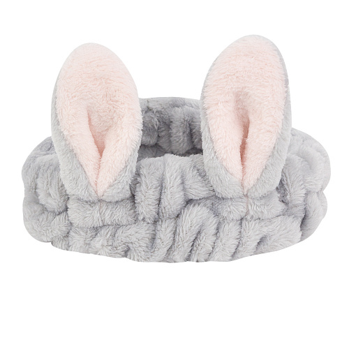 Повязка на голову "Заячьи уши", серый