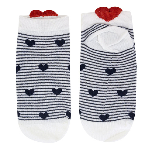 Носки "С сердечком" (полосатые)