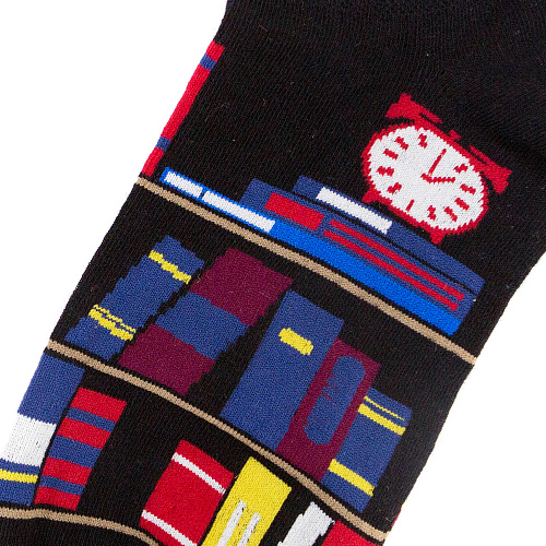 Носки короткие "Книги"