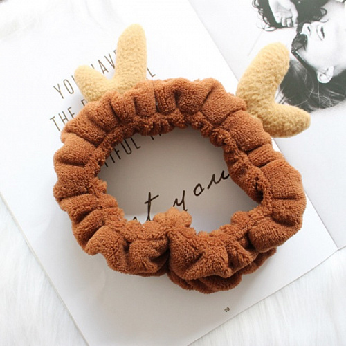 Повязка на голову "Бемби" (коричневый)