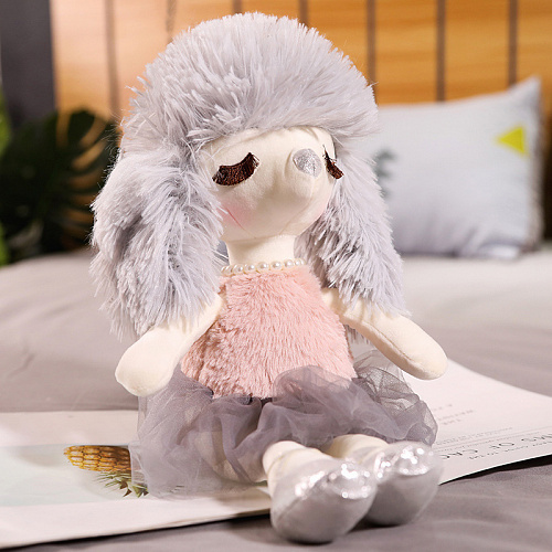 Игрушка-подушка "Собачка-красотка Белла" серая 42 см