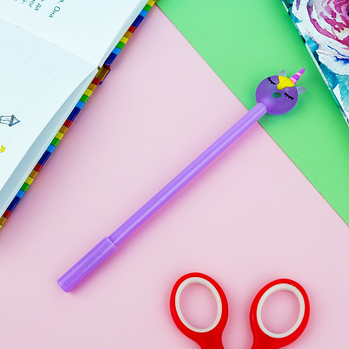 Ручка "Пончик-единорог" сиреневый