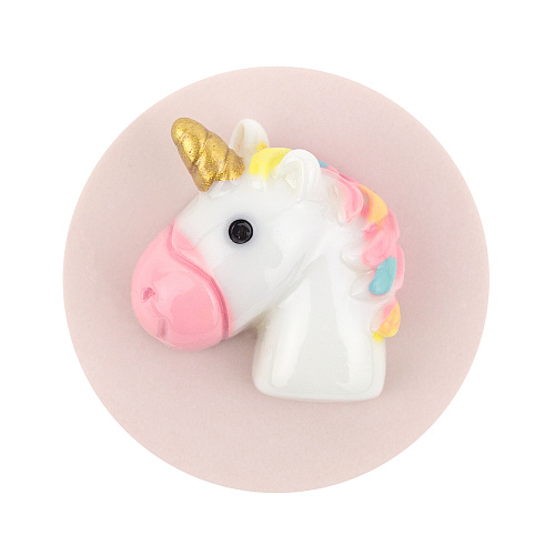 Держатель для телефона/попсокет "Голова единорога" (радужный)