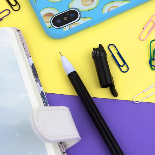 Ручка "Happy cat" (черная)