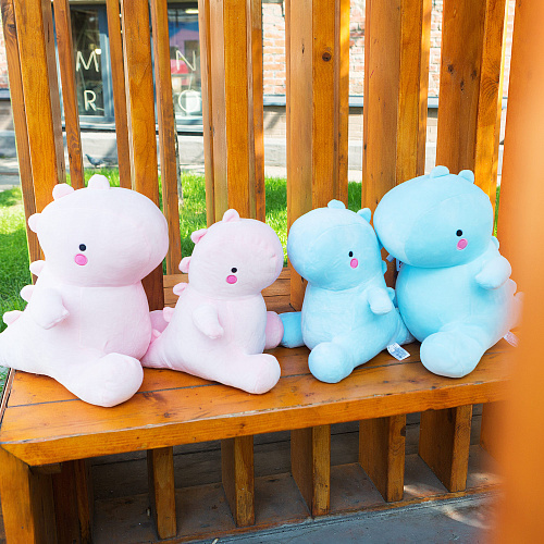 Игрушка-подушка "Динозавр" (розовый маленький)