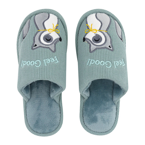 Тапочки "Енот" (мятные)