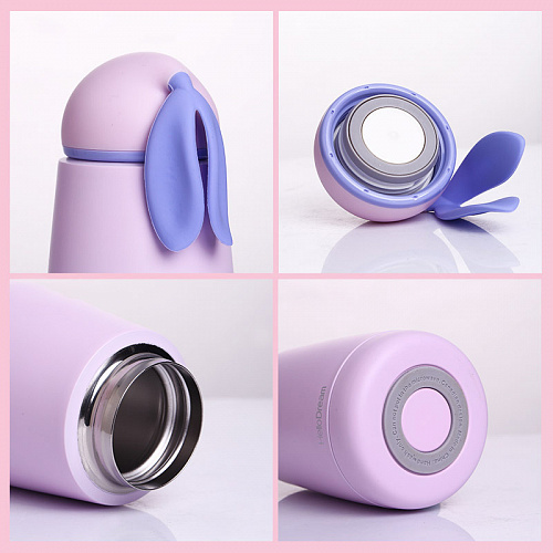 Термос "Ушастый кролик" (мятный)