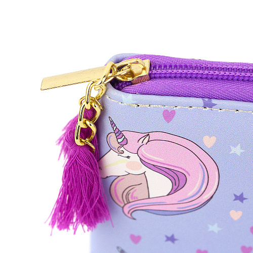 Кошелек на молнии "Magenta unicorns"