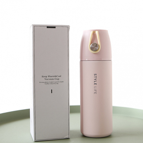 Термос "Style life" (розовый)