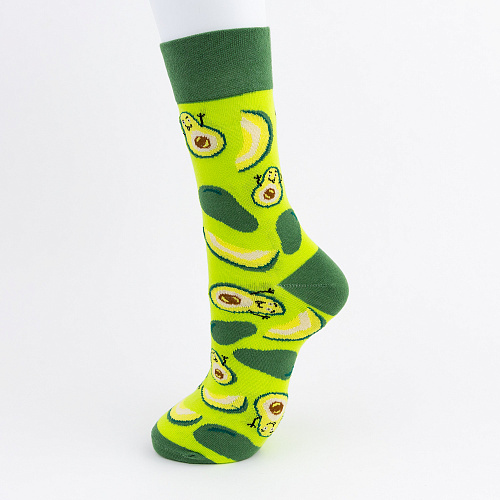 Носки "Настроение авокадо", разм.40-45