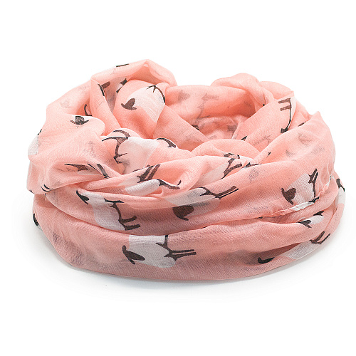 Шарф "Овечки" (розовый)