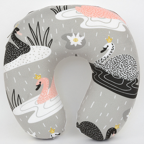 Подушка для путешествий "Лебеди", Memory Foam