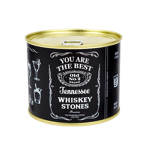 Камни для виски в банке "Black label"