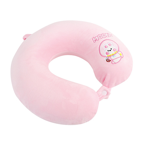 Подушка для путешествий Memory Foam "Зая-космонавт" (розовая)