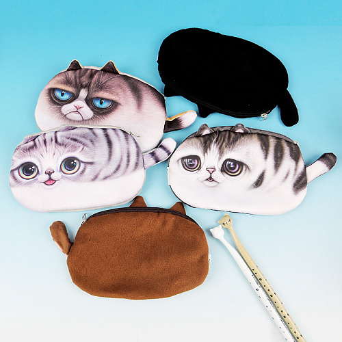 Пенал мягкий "Кошка" (грустный)