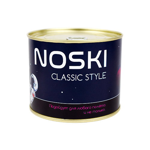 Носки в банке "NOSKI" (мужские, черные)