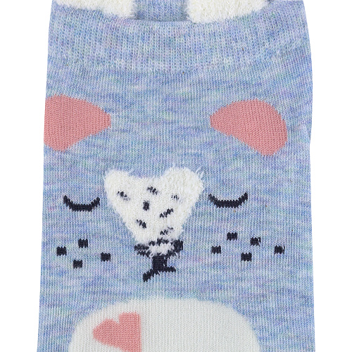 Носки "Голубые" (мышка с сердечком)