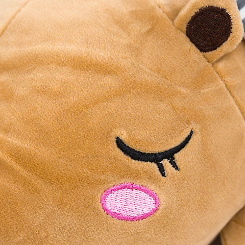 Игрушка-подушка "Медведь в шарфе" (бежевый) 65см