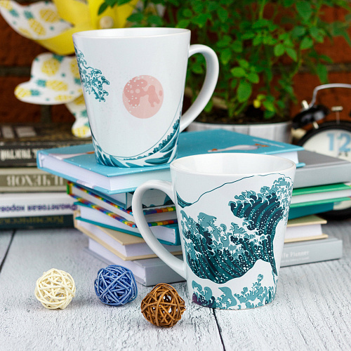 Кружка латте малая "Волна"