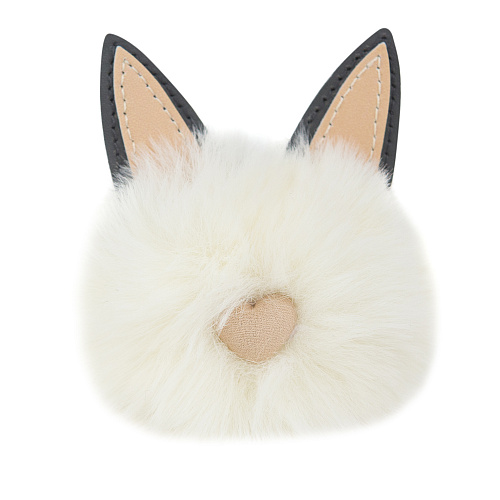 Брелок "Пушистый кот" (молочный)