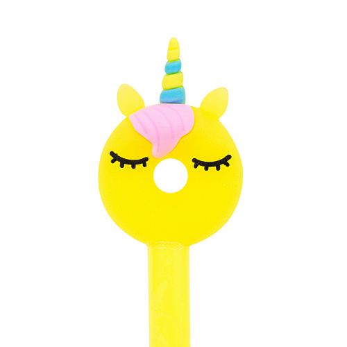 Ручка "Пончик-единорог" желтый