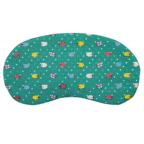 Маска для сна "Барашки" (темно-зеленая)
