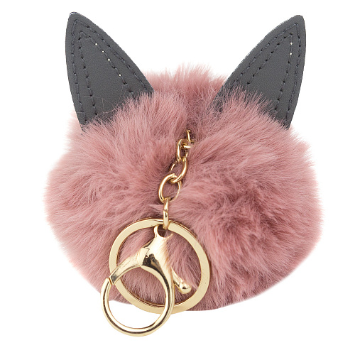 Брелок "Пушистый кот" (пудра)