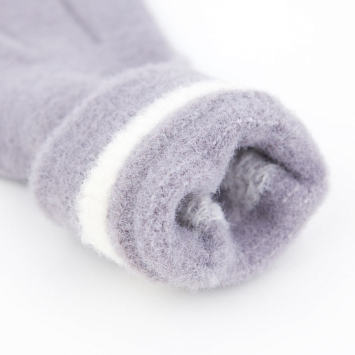 Перчатки сенсорные "Мордочки", серые