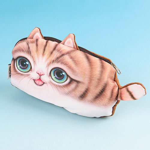 Пенал мягкий "Кошка" (рыжий)