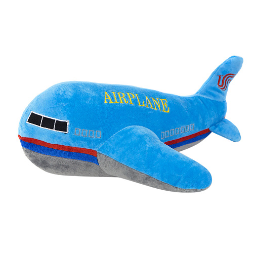 Игрушка-подушка "Самолет" (синий) 40см