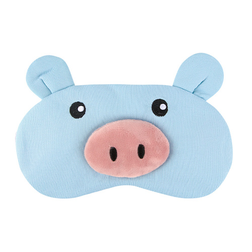 Маска для сна "Свинка" (голубая)