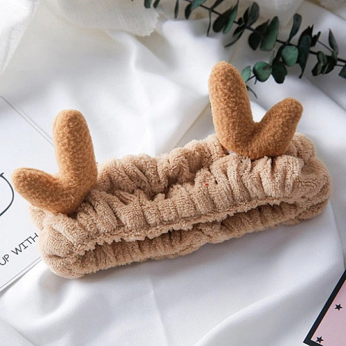 Повязка на голову "Бемби" (бежевый)