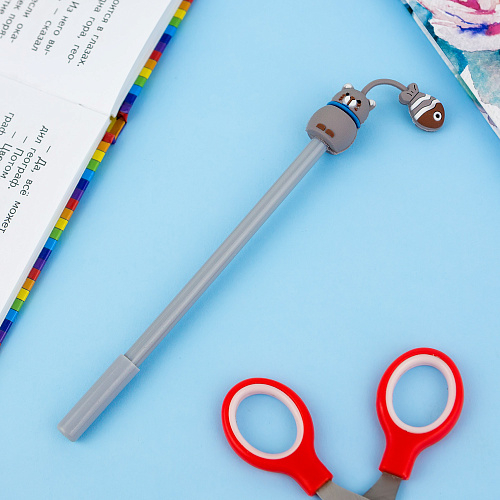 Ручка "Звери и еда" кот