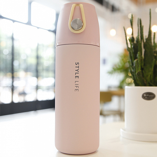 Термос "Style life" (розовый)