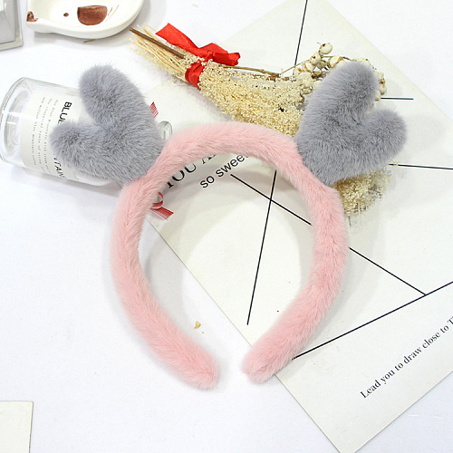 Ободок-повязка "Олененок" (розовый)