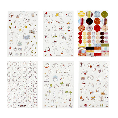 Набор стикеров на листе "Кролик"