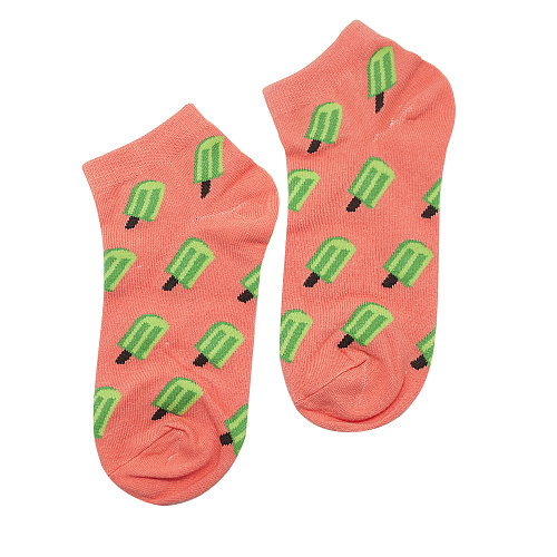 Носки "Мороженое" (красные)