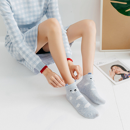 Носки "Зверушки" (голубые)