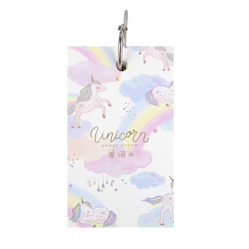 Отрывной блокнот "Pastel unicorn" (радуга)