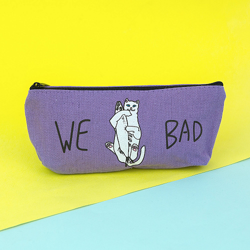 Пенал "Bad cat" (фиолетовый)
