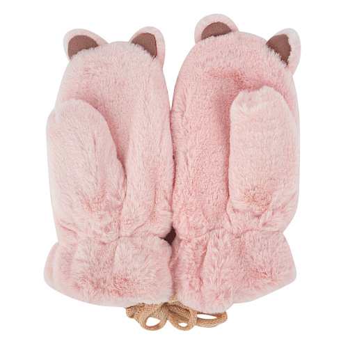 Варежки-медведи (розовые)