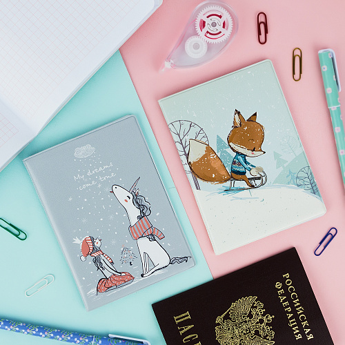 Обложка для паспорта "Лисенок"