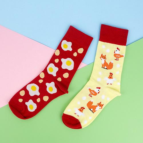 Носки "Лисоньки и курочки", разм.35-39