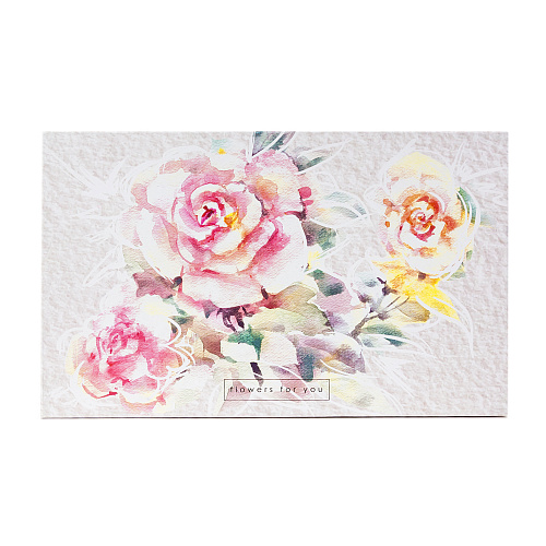 Подарочная коробка «Цветы», 32,5 х 20 х 12,5 см (кремовая)