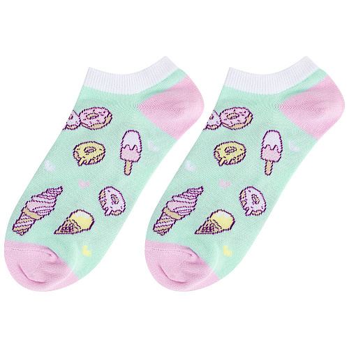 Носки короткие "Ice cream", разм.35-39